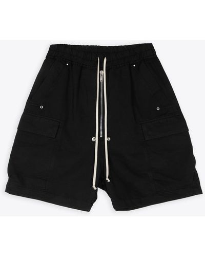 Rick Owens DRKSHDW Cargobela Shorts Cotton Baggy Cargo Shorts - Black