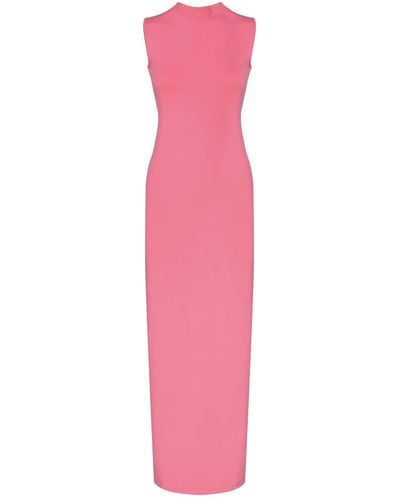 Sportmax Asymmetrical Knit Dress - Pink