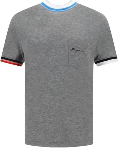 Ferragamo T-Shirts - Gray