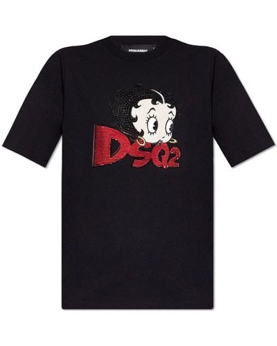 DSquared² Cotton T-shirt, - Black