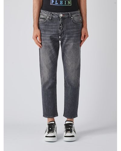 Philipp Plein Pantalone Detroit Trousers - Grey