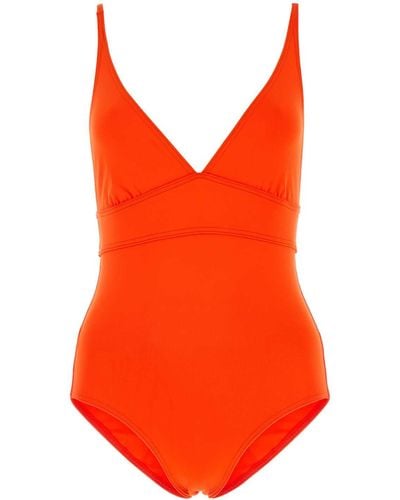 Eres Stretch Nylon Swimsuit - Orange