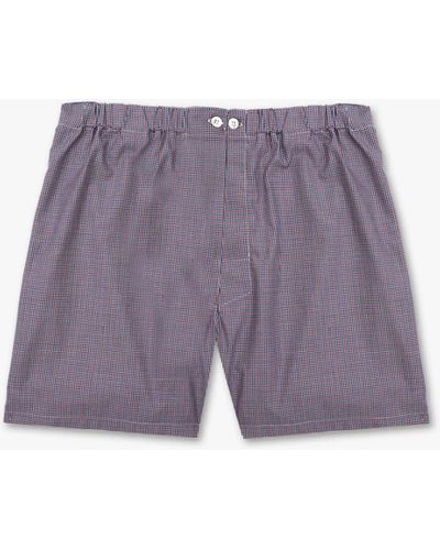 Larusmiani Cotton Print Boxers Panties - Purple