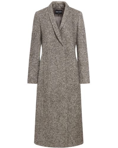 Giorgio Armani Single Breasted Coat - Grey