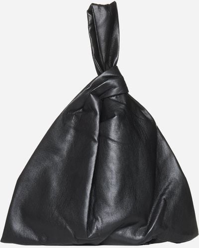 Nanushka Jen Vegan Leather Large Bag - Black