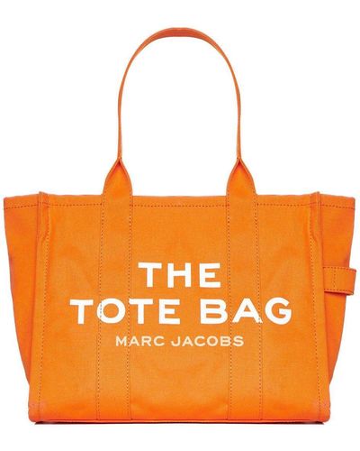 Marc Jacobs The Large Logo Patch Tote Bag - Orange
