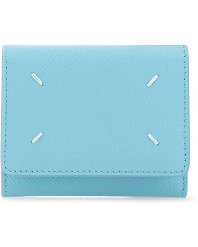 Maison Margiela Zip Compact Tri Fold - Blue