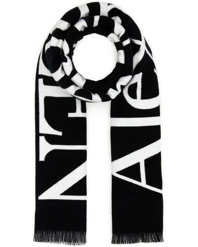 Alexander McQueen Cotton Scarf - Black