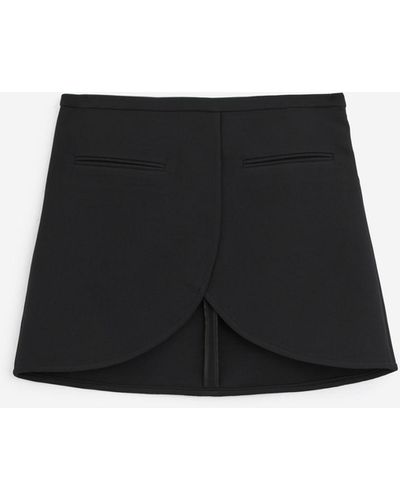 Courreges Ellipse Twill Skirt - Black