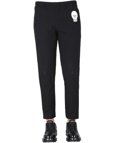 Alexander McQueen jogging Trousers With Embroidered Skull - Multicolour
