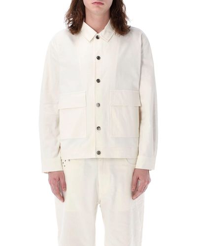 Pop Trading Co. Pop Full Button Jacket - White