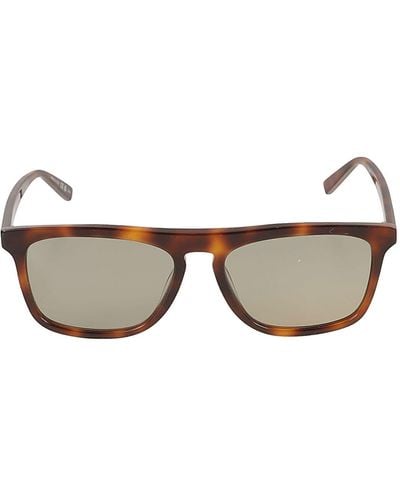 Saint Laurent Square Frame Flame Effect Sunglasses - Multicolor