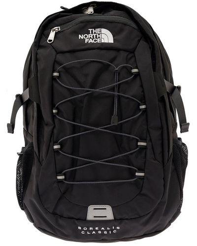 The North Face 'borealis Classic' Black Backpack With Contrasting Logo Print In Nylon Man