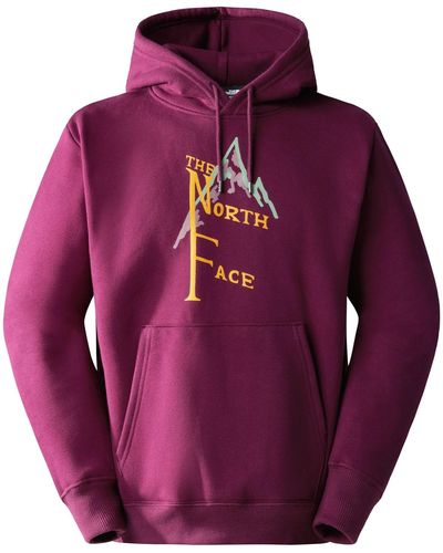 The North Face M Heavyweight Hoodie - Purple