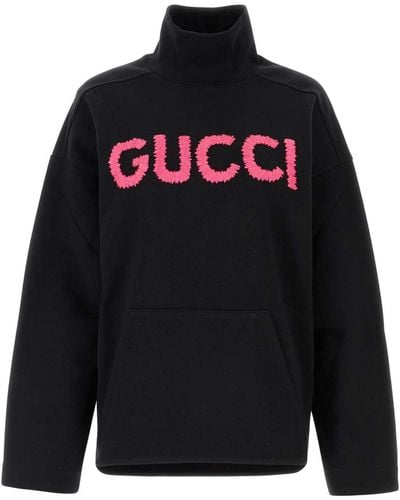 Gucci Cotton Oversize Sweatshirt - Black