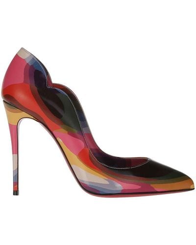 Christian Louboutin Hot Chick Pointed Toe Pumps - Red