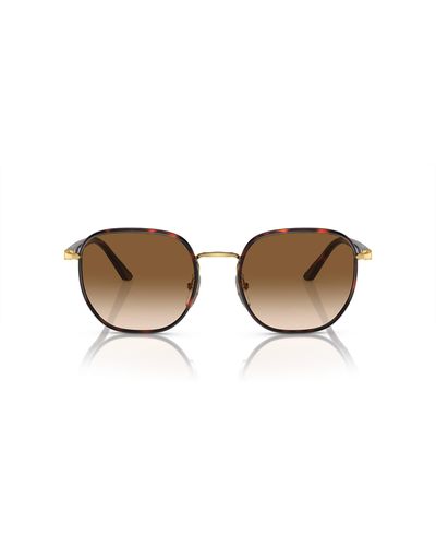 Persol Po1015Sj Havana Sunglasses - Metallic