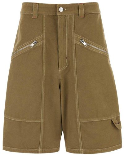 Isabel Marant Zip-Detailed Shorts - Green