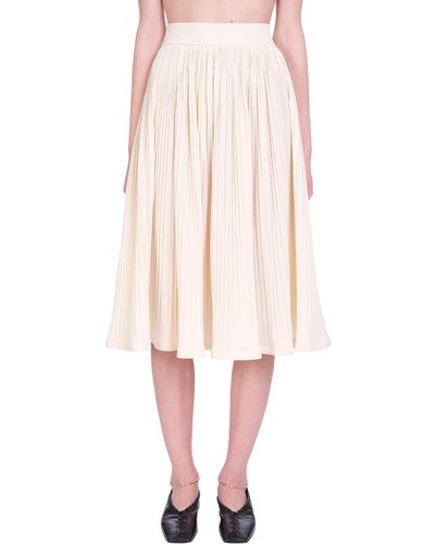 Jil Sander Skirt In Cotton - White
