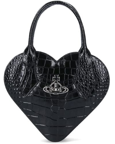 Vivienne Westwood Heart Crossbody Bag - Black