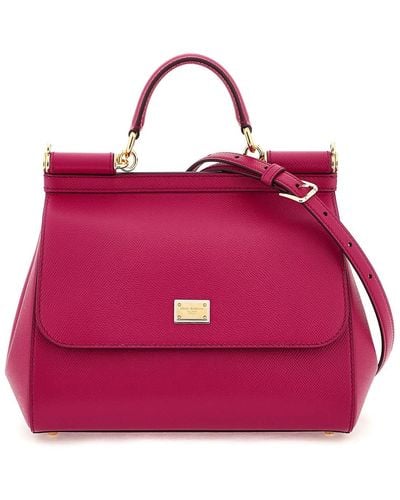Dolce & Gabbana Medium Sicily Handbag - Pink
