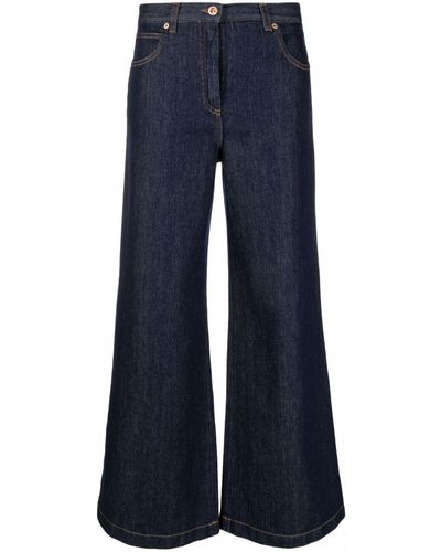 Aspesi Wide-leg Flared Jeans - Blue