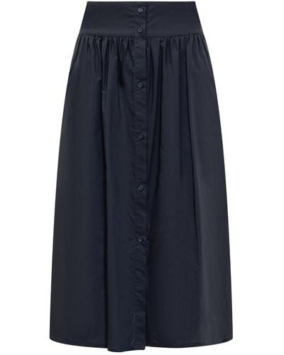 Woolrich Long Cotton Skirt - Blue