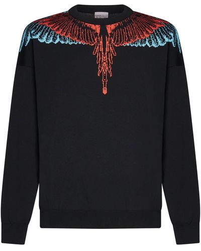 Marcelo Burlon Icon Wings Cotton Sweater - Black
