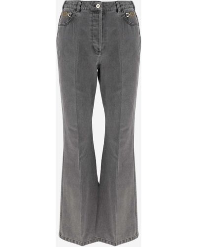 Patou Flared Jeans In Organic Denim - Grey