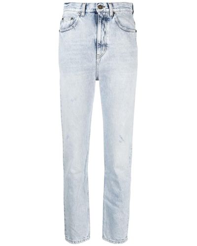 Saint Laurent 80S Cropped Jeans - Blue