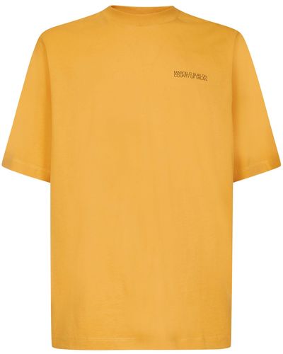 Marcelo Burlon T-shirts And Polos Yellow