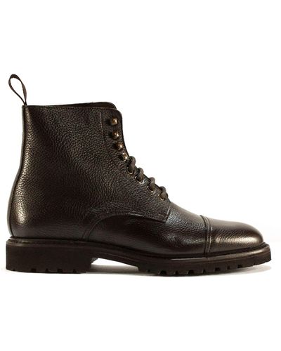 Berwich Blúcher Ankle Boots - Black