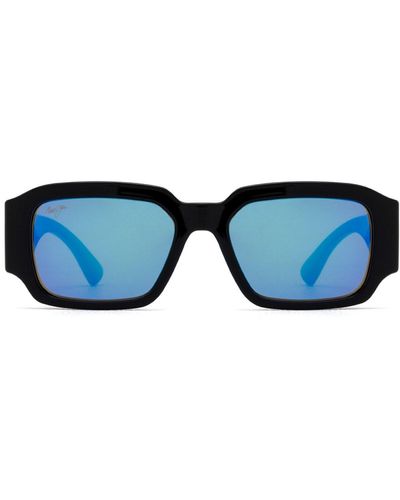 Maui Jim Mj639 Shiny Sunglasses - Blue