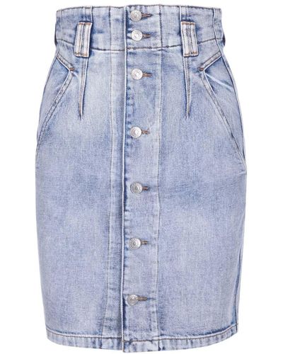 Isabel Marant High-waisted Denim Skirt - Blue