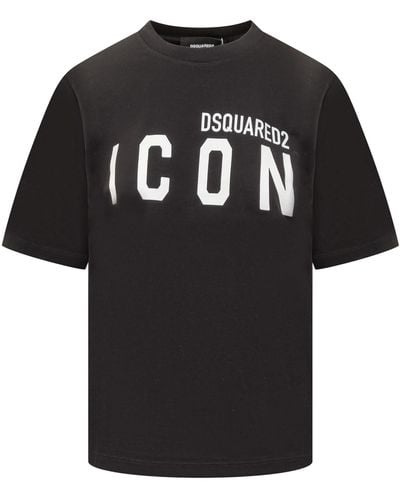 DSquared² Icon Collection T-Shirt Icon Forever Easy - Black