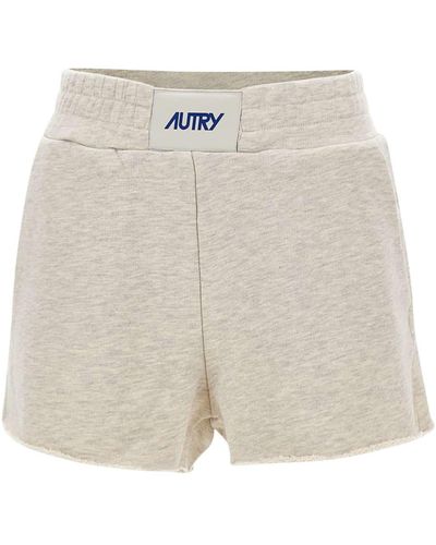 Autry Cotton Shorts Main Wom Apparel - Natural