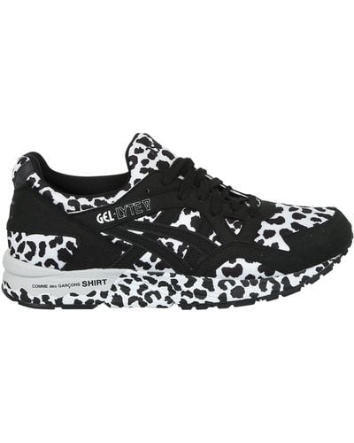 Comme des Garçons X Asics Black Gel-lyte Low-top Leopard Print Sneakers