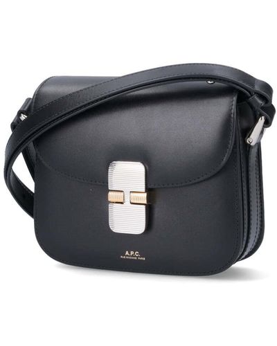 A.P.C. Grace Small Shoulder Bag - Black