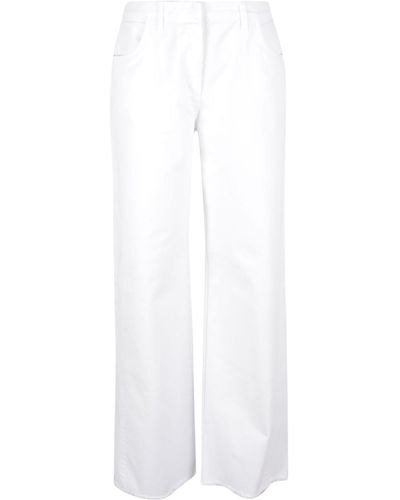 Fabiana Filippi Straight Buttoned Jeans - White