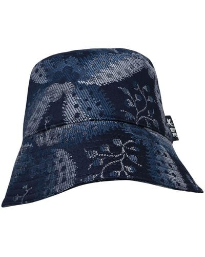 Etro Blue Cotton Blend Hat