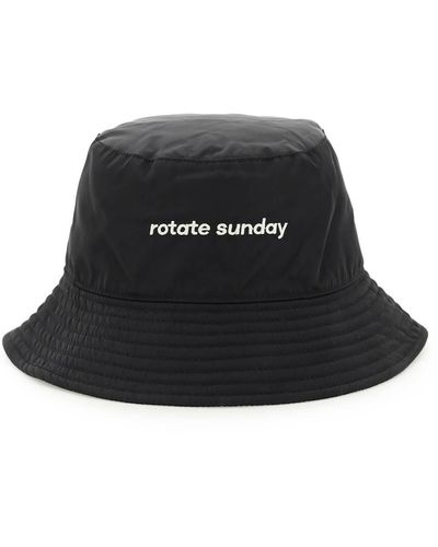 ROTATE BIRGER CHRISTENSEN Rotate Recycled Nylon Bianca Bucket Hat - Black