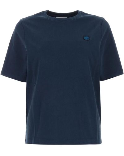 Maison Kitsuné Cotton T-Shirt - Blue