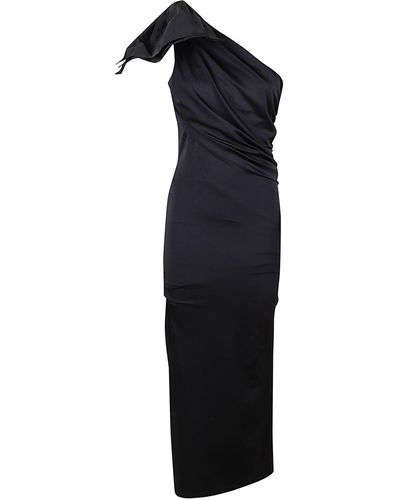 Giambattista Valli One-Shoulder Slim Dress - Blue