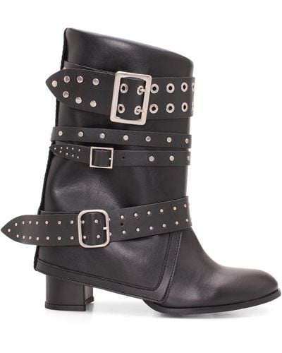 Bruno Bordese Giulia Leather Boots - Black