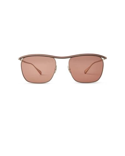 Mr. Leight Owsley S 12kg White Gold Sunglasses - Pink