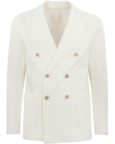 Eleventy Double-Breasted Jacket - White