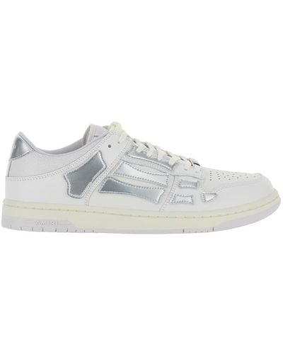 Amiri Skel Top Low Trainers With Skeleton Patch - White