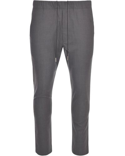 Low Brand Wool Blend Pants - Gray