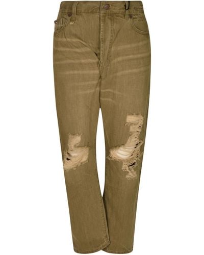 R13 Cross Over Jeans - Green