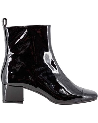 CAREL PARIS Patent-Leather Ankle Boots - Black
